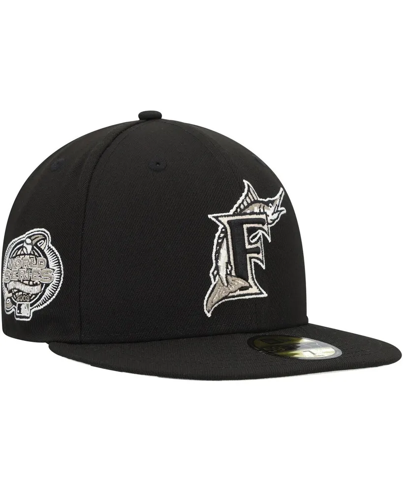 Florida Marlins New Era Cooperstown Collection 9FIFTY Snapback Hat - Black