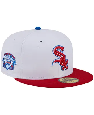 Men's New Era White, Red Chicago White Sox Undervisor 59FIFTY Fitted Hat
