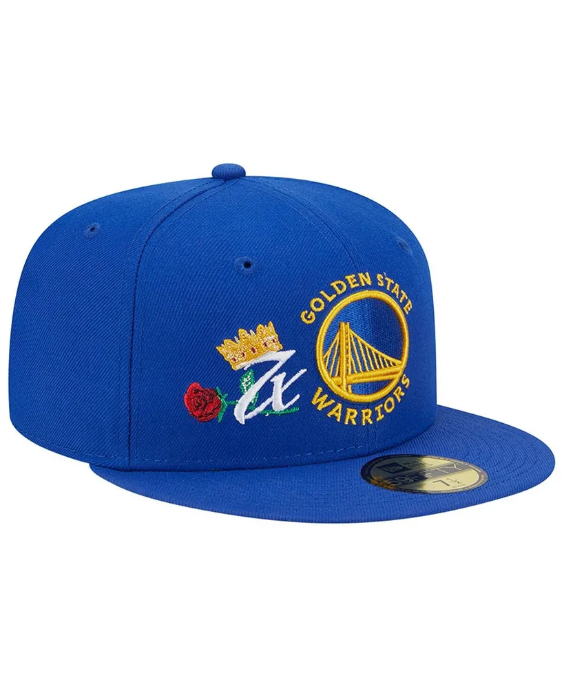 Men's New Era Royal Golden State Warriors Crown Champs 59FIFTY Fitted Hat