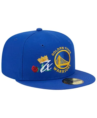 Men's New Era Royal Golden State Warriors Crown Champs 59FIFTY Fitted Hat