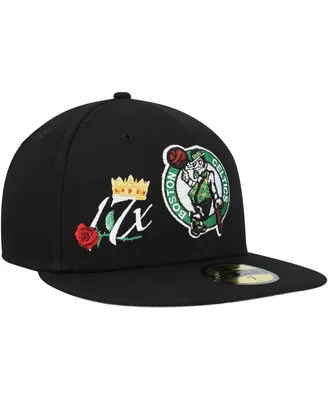 Men's New Era Black Boston Celtics Crown Champs 59FIFTY Fitted Hat