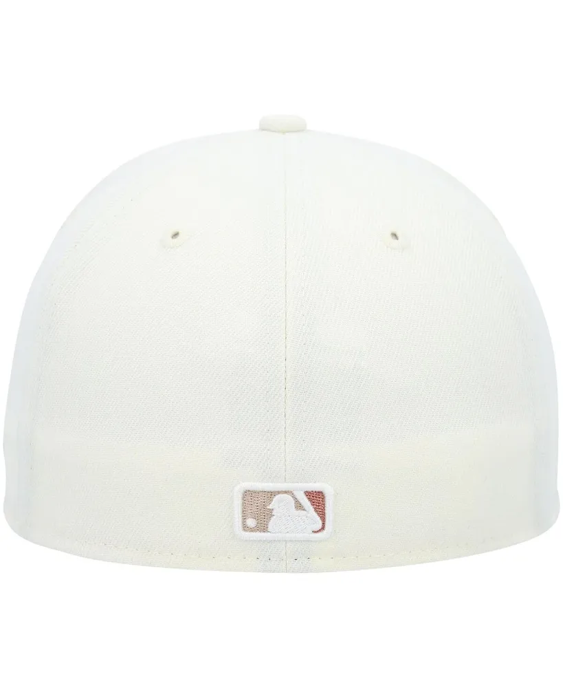Men's New Era Cream San Francisco Giants Chrome Camel Rust Undervisor 59FIFTY Fitted Hat