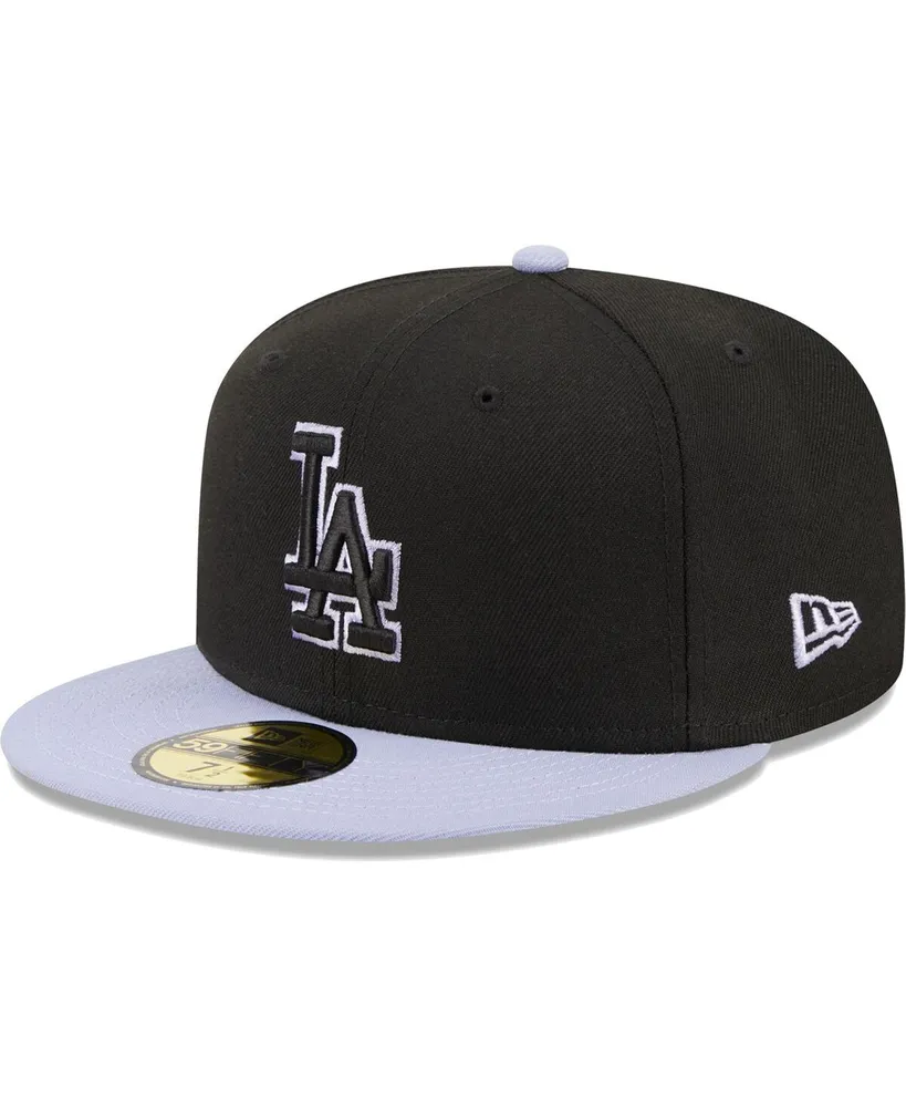 Men's New Era Black Los Angeles Dodgers Side Patch 59FIFTY Fitted Hat