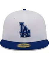 Men's New Era White, Royal Los Angeles Dodgers Optic 59FIFTY Fitted Hat