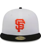 Men's New Era White, Black San Francisco Giants Optic 59FIFTY Fitted Hat