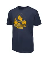 Big Boys Colosseum Navy West Virginia Mountaineers Fan T-Shirt