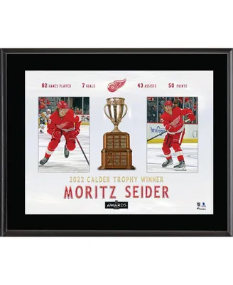 Moritz Seider Detroit Red Wings 10.5'' x 13'' 2022 Calder Trophy Winner Sublimated Plaque
