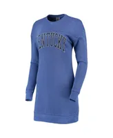 Women's Gameday Couture Royal Kentucky Wildcats 2-Hit Sweatshirt Mini Dress