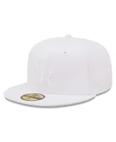 Men's New Era Colorado Rockies White on White 59FIFTY Fitted Hat