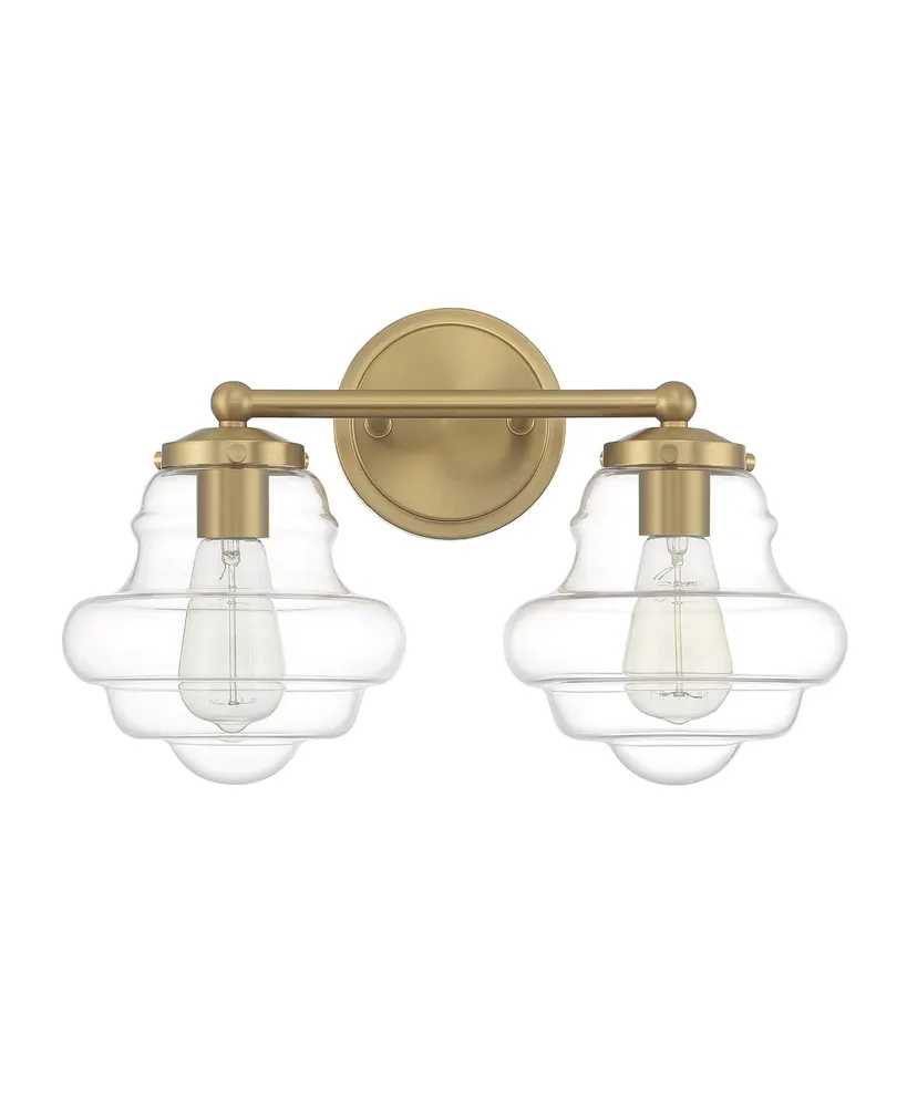 Trade Winds Lighting Trade Winds Jordan -Light Bathroom Vanity Light in Natural Brass