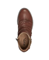 Earth Women's Naira Round Toe Ruched Casual Booties