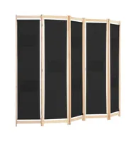 vidaXL 5-Panel Room Divider 78.7"x66.9"x1.6" Fabric