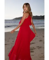 Petal and Pup Women's Gia Pleated Halterneck Maxi Dress