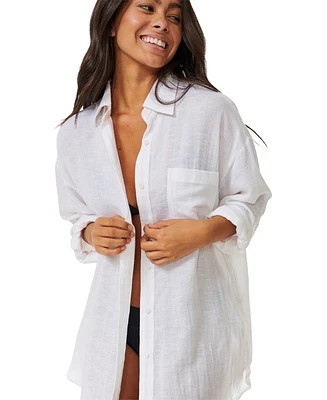 Rip Curl Premium Linen Long Sleeve Shirt