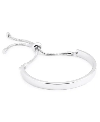 On 34th Silver-Tone Slider Bangle Bracelet, Created for Macy's