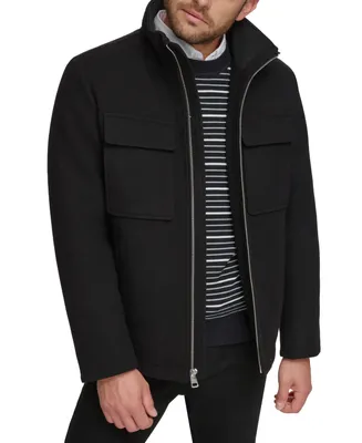 Calvin Klein Men's Hipster Full-Zip Jacket with Zip-Out Hood