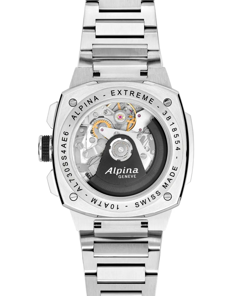 Alpina Men's Swiss Chronograph Alpiner Stainless Steel Bracelet Watch 41mm - Silver