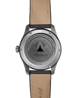 Alpina Men's Swiss Automatic Startimer Pilot Gray Rubber Strap Watch 41mm