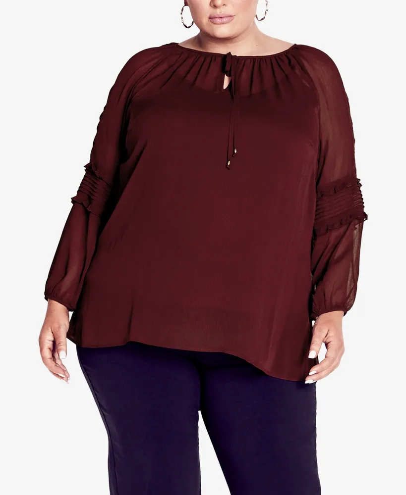 Avenue Plus Longline Blouse