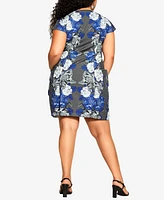 City Chic Women's Epic Floral Tunic