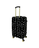 Jenni Chan Polka Dot 3-Piece Hardside Spinner Set