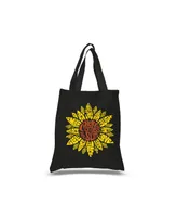 Sunflower - Small Word Art Tote Bag