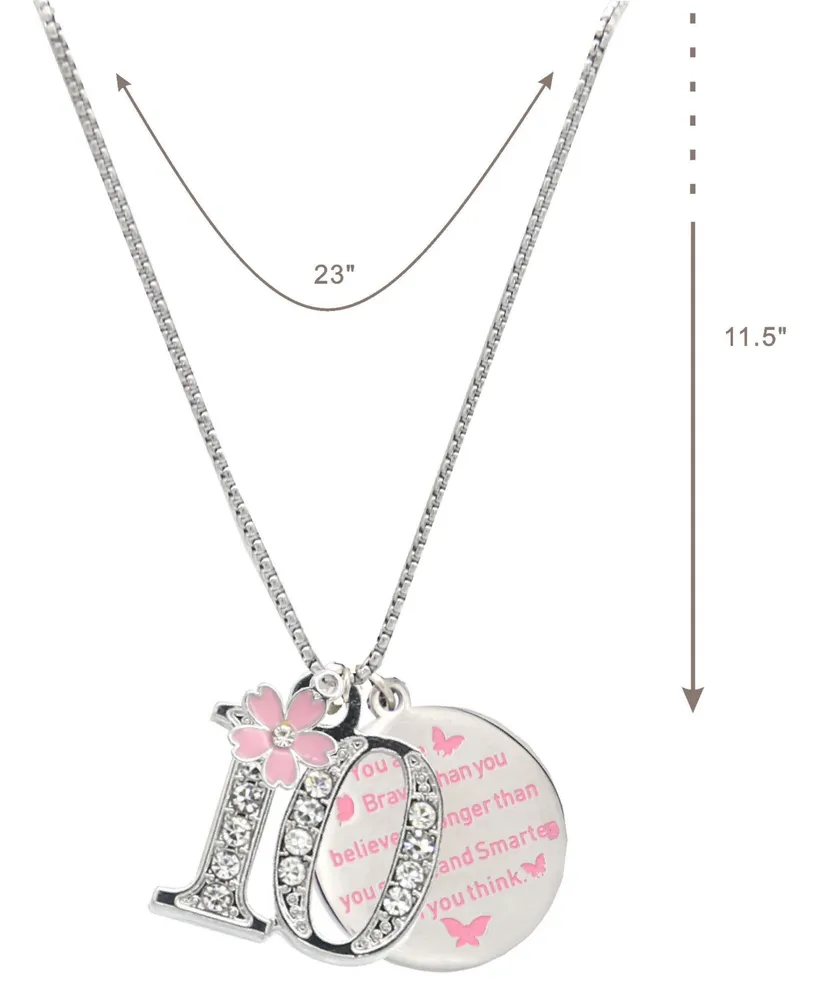 Meant2tobe 10th Birthday Gifts for Girls: Charm Bracelet, Necklace