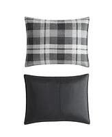 Nautica Cross View Plaid Brushed Micro Suede 3 Piece Comforter Set