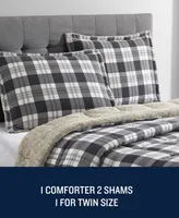 Nautica Lewes Micro suede Sherpa Reverse Piece Comforter Set