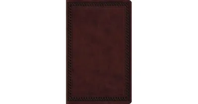 Esv Large Print Value Thinline Bible (TruTone, Mahogany, Border Design) by Crossway