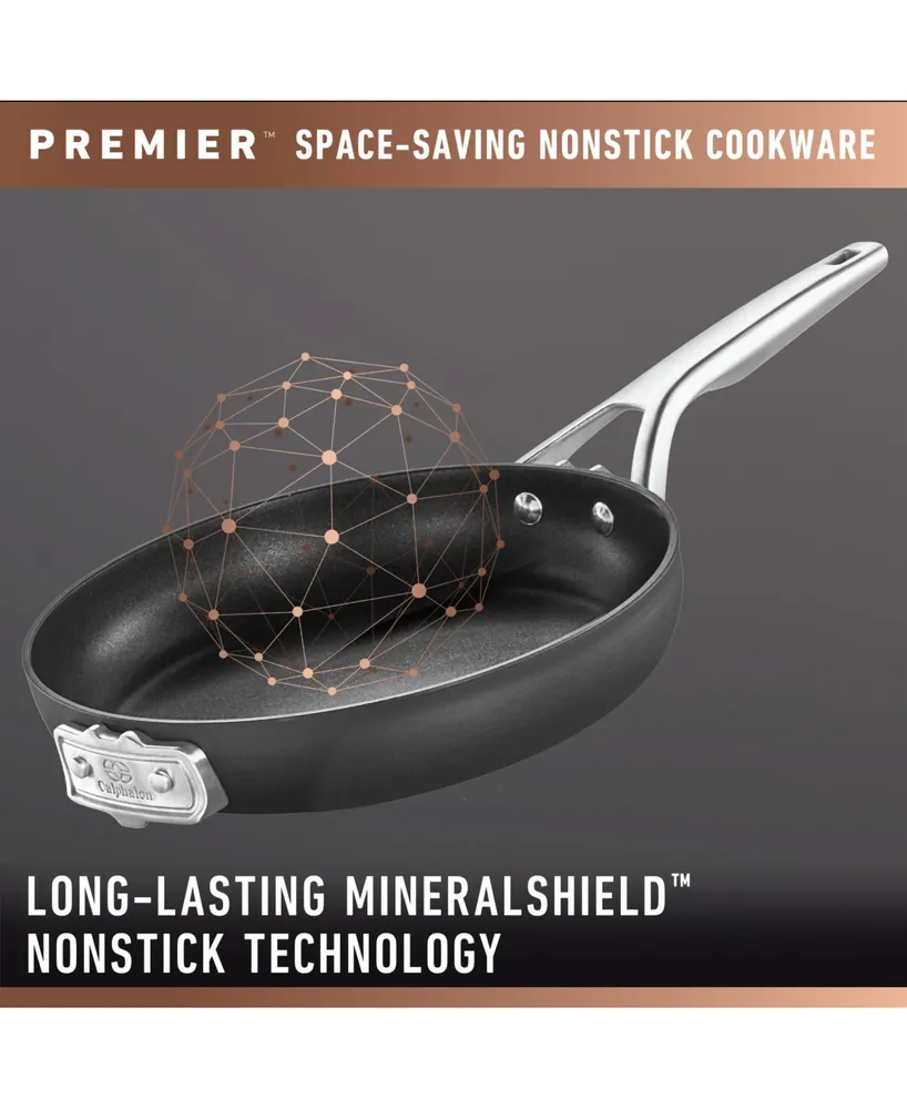 Calphalon Premier Space Saving Hard-Anodized Nonstick 8 Quart Stock Pot with Lid
