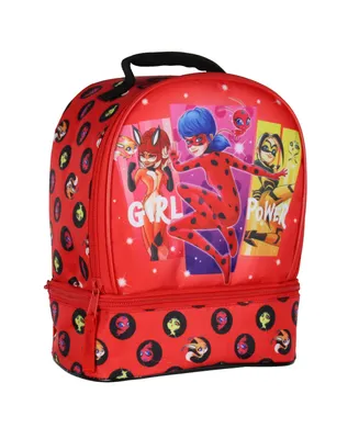 Miraculous Tales of Ladybug Miraculous: Tales of Ladybug & Cat Noir Girl Power Dual Compartment Lunch Box Bag