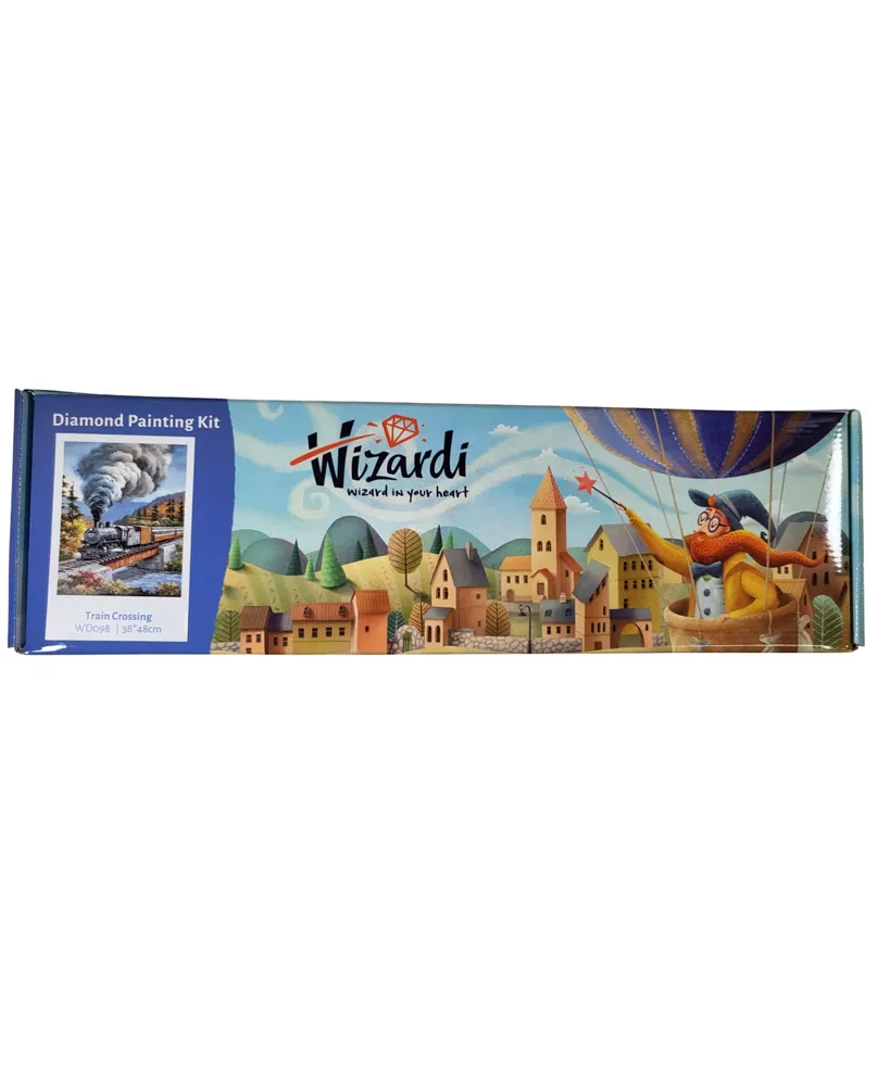 Brown Bear WD083 14.9 x 18.9 inches Wizardi Diamond Painting Kit