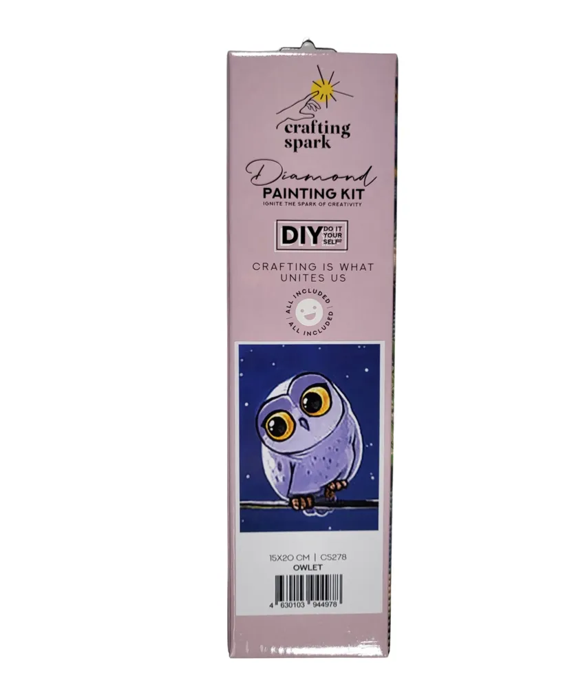 Crafting Spark Colorful Owl Diamond Painting Kit