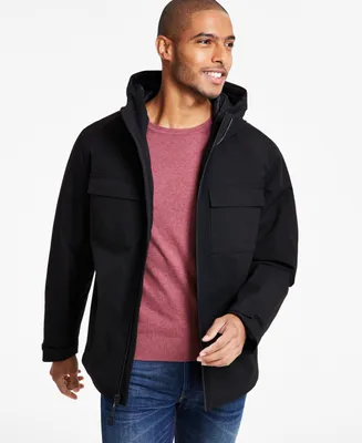 Dkny Men's Hooded Zip-Front Two-Pocket Jacket