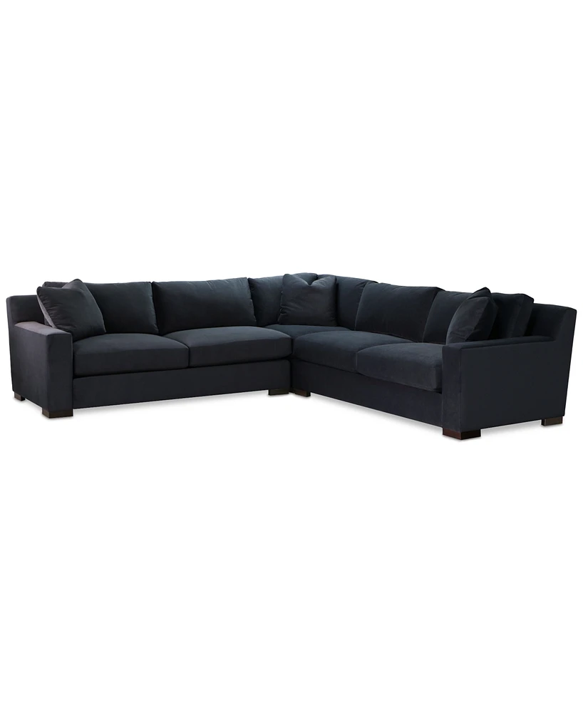 Marristin 123" 3-Pc. Fabric L Sectional, Created for Macy's