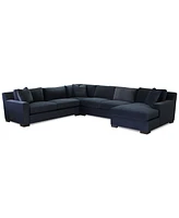 Marristin 148" 4-Pc. Fabric Chaise Sectional, Created for Macy's
