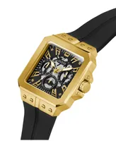 Guess Men's Multi-Function Black Silicone Watch 42mm