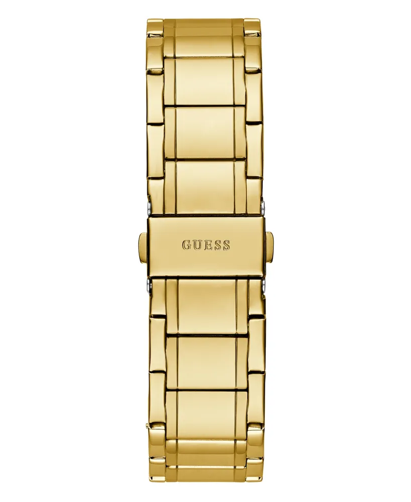 Guess Men's Analog Gold-Tone Stainless Steel Watch 44mm - Gold