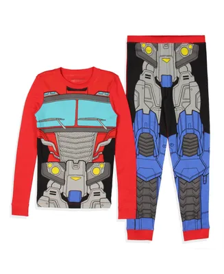 Transformers Little Boys Optimus Prime Costume Character Sleep Pajama Set