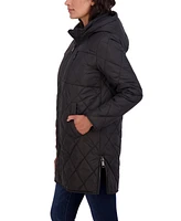 Sebby Juniors' 3/4 Quilted Jacket with Hood