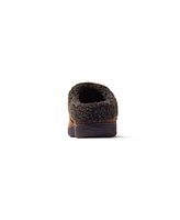 Dearfoams Men's Marshall Microsuede Moccasin Toe Clog House Shoe Slipper