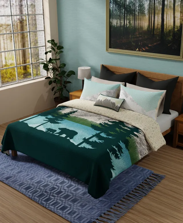 Donna Sharp Bear Mountain 3-Piece Prewashed Quilt Set