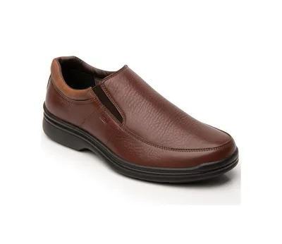 Men's Leather Moccasins By Flexi Shoes, Tan 404802