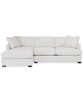 Nightford 111" 2-Pc. Fabric Chaise Sectional, Created for Macy's