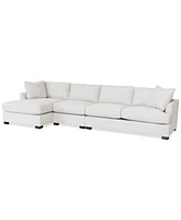 Nightford 146" 3-Pc. Fabric Chaise Sectional, Created for Macy's