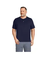 Lands' End Big & Tall Short Sleeve Super-t Henley T-Shirt