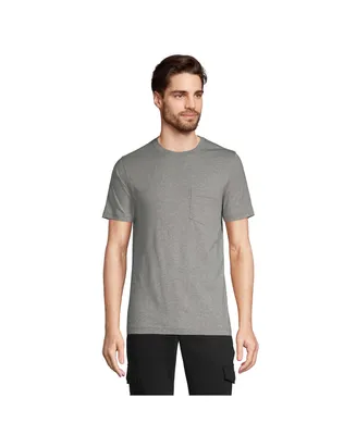 Lands' End Men's Short Sleeve Cotton Supima Tee With Pocket