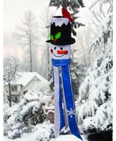 Evergreen Sculpted Snowman Windsock