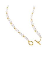 Women's Freshwater Pearl Bead Choker Necklace